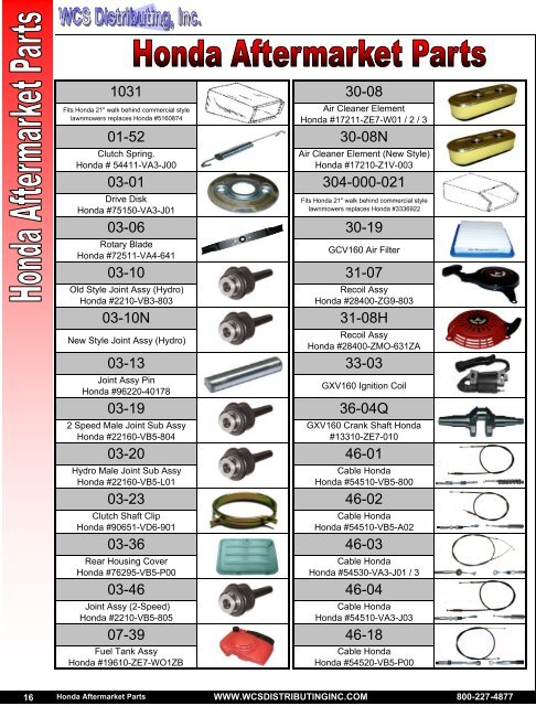 Honda aftermarket parts deals