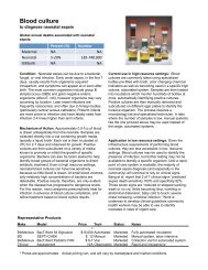 Blood culture - Maternal and Neonatal Directed Assessment of ...