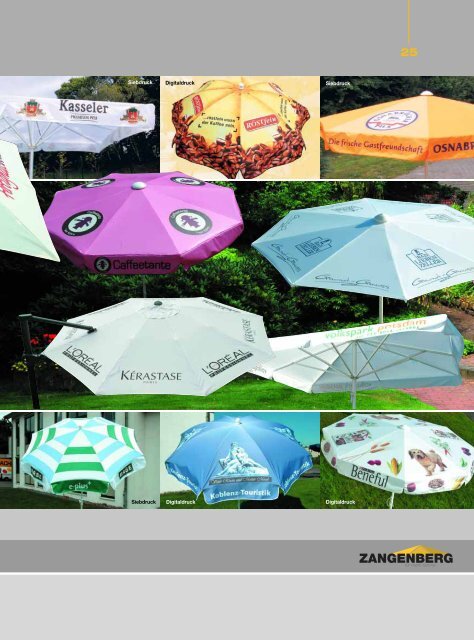 Katalog Zangenberg Sonnenschirme 2010 - Brasil Wellness-World