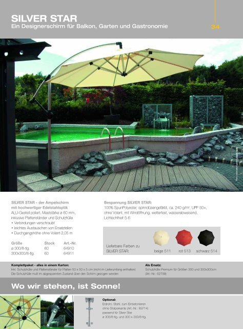 Katalog Zangenberg Sonnenschirme 2010 - Brasil Wellness-World