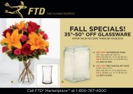 Fall SpecialS! 35%-50% OFF GlaSSware - FTD, Inc.