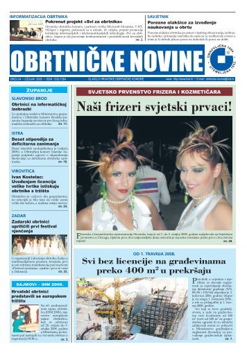 ObrtniÄke novine br. 94 - Hrvatska obrtniÄka komora