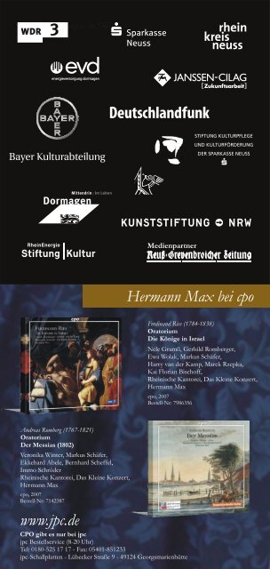 Programm als pdf-BroschÃ¼re - Festival - Alte Musik - Knechtsteden