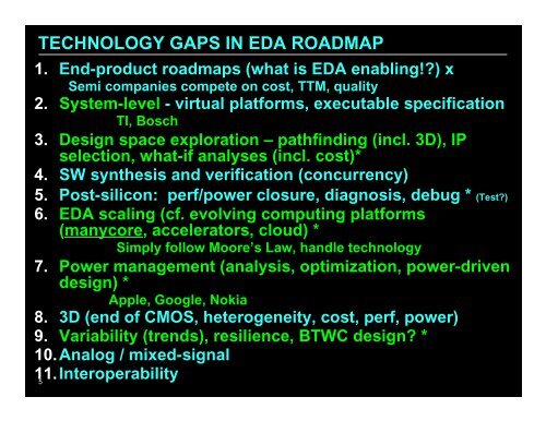 Presentation Materials Including Discussion Notes - UCSD VLSI ...