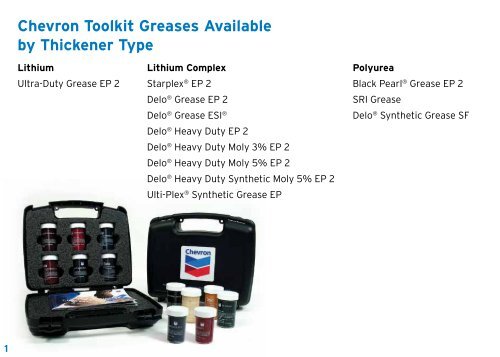 Chevron Grease Compatibility Chart