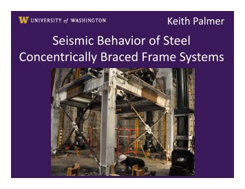 Seismic Behavior of Steel Concentrically Braced Frame ... - MCEER