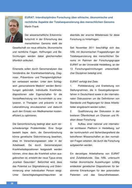 Jahresbericht 2011 - Institut fÃ¼r Versicherungsbetriebslehre - Leibniz ...