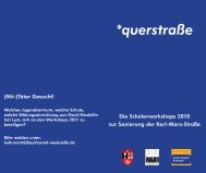 *querstraße - Kulturamt Neukölln