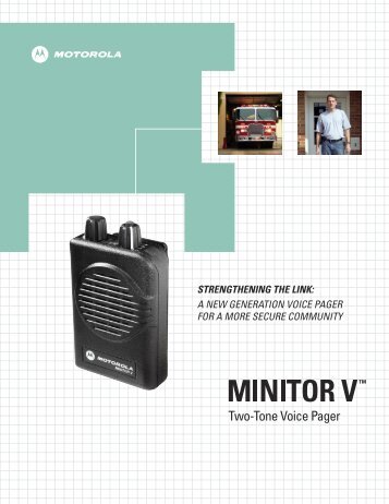 Motorola MINITOR V Brochure - Communications Direct