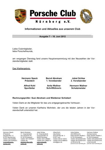 Porscheclub Info Ausgabe 07-2012 - porsche-club-nuernberg.de