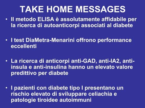 marcatori autoanticorpali per la diagnosi del diabete tipo i - Simel