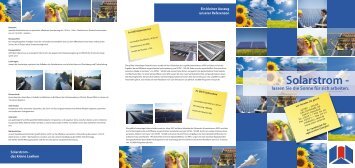 Prospekt Solarstrom - Sotec Solar