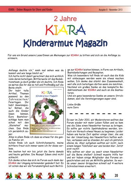 zur KIARA - Kinderarmut - Armut der Kinder