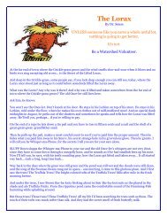 The Lorax by Dr. Seuss - TeacherPage