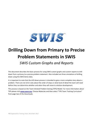 Precision Problem Statements Drilling Down - MN PBIS