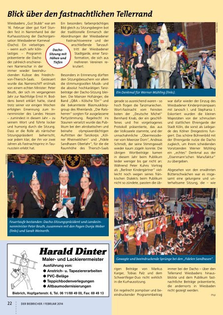 DER BIEBRICHER, Ausgabe 267, Februar 2014