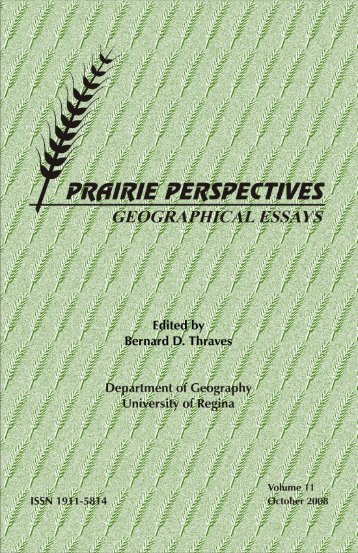 Prairie Perspectives (Vol. 11) - PCAG - University of Winnipeg