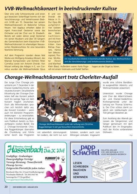 DER BIEBRICHER, Ausgabe 266, Januar 2014