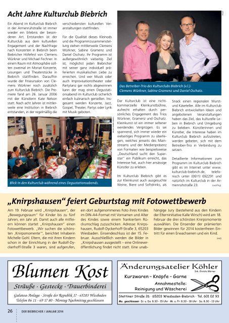 DER BIEBRICHER, Ausgabe 266, Januar 2014