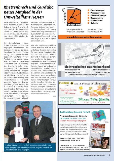 DER BIEBRICHER, Ausgabe 266, Januar 2014