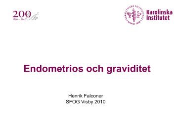 Endometrios och graviditet - SFOG