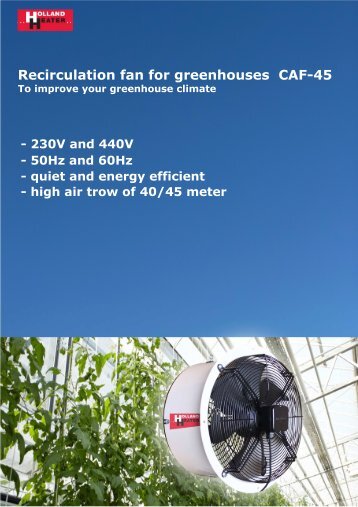 Brochure CAF45 - Holland Heater