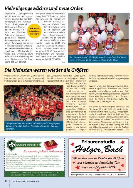 DER BIEBRICHER, Ausgabe 265, Dezember 2013