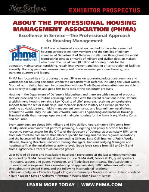 TRADE EXPO 2011 - Join PHMA!