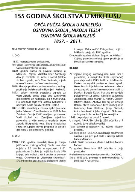 OS Mkleus brosura.pdf - Osnovna Å¡kola MikleuÅ¡