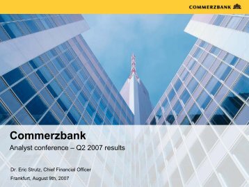 Folie 1 - Commerzbank AG