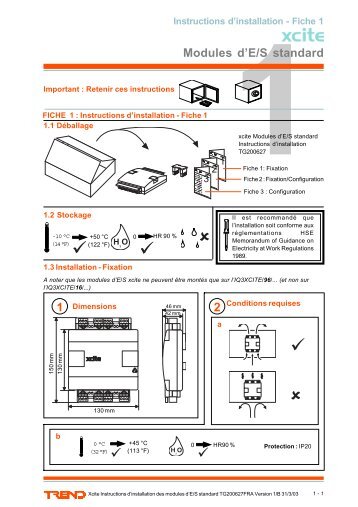 Notice d'installation et de montage (Français) - Trend