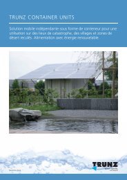Fiche d'information Container - Trunz Water Systems AG