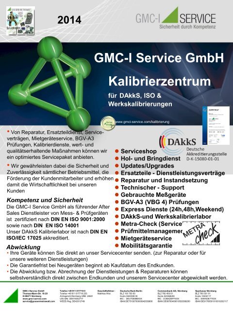 DAkkS-Kalibrierzentrum - gmci-service.com