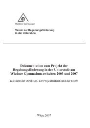 Dokumentation zum Projekt der BegabungsfÃ¶rderung in der ...