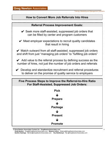 How to Convert More Job Referrals into Hires - Greg Newton ...