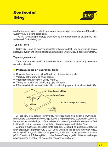 pÅÃ­ruÄka svaÅovÃ¡nÃ­ - Products - Esab