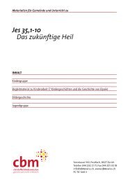 Jes 35,1-10 Das zukünftige Heil - CBM