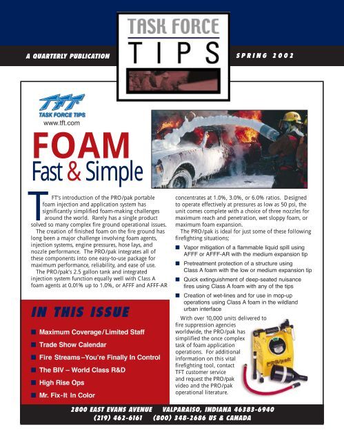 E - Task Force Tips