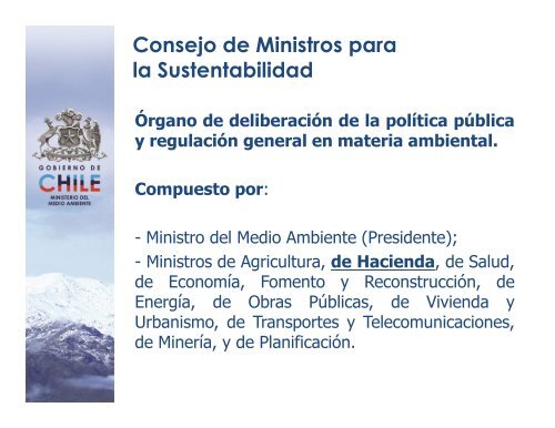 Nueva Institucionalidad Ambiental Chilena - Siss