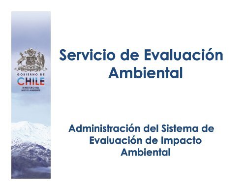 Nueva Institucionalidad Ambiental Chilena - Siss