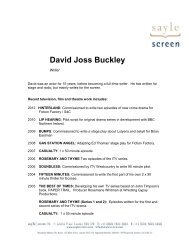 David Joss Buckley - Sayle Screen