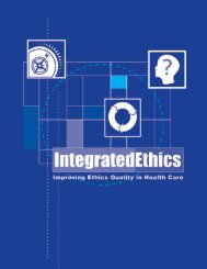IntegratedEthics - National Center for Ethics in Health Care - US ...