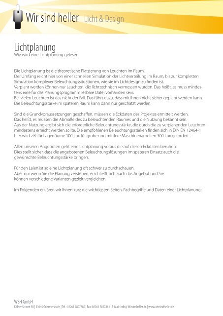 Download Wsh Infoblatt Lichtplanung Wir Sind Heller
