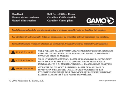 Product Manual - Gamo USA