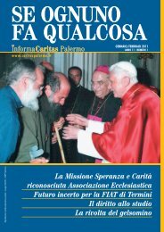 Impaginato Gennaio-Febbraio 11 - Caritas Diocesana di Palermo