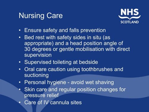 Rationale for Thrombolysis