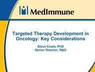 MEDI-575 - Molecular Diagnostics for Cancer Drug Development