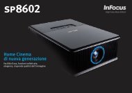 InFocus SP8602 Datasheet (Italian) - Support - InFocus