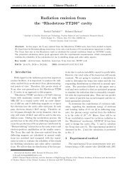 Radiation emission from the âRhodotron-TT200â cavity