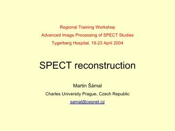 SPECT reconstruction